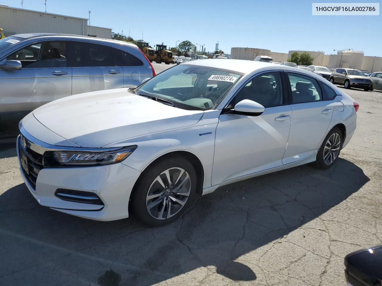 2020 Honda Accord Hybrid VIN: 1HGCV3F16LA002786 Lot: 69890274