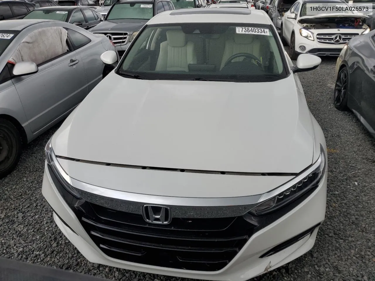 2020 Honda Accord Exl VIN: 1HGCV1F50LA026573 Lot: 73840334