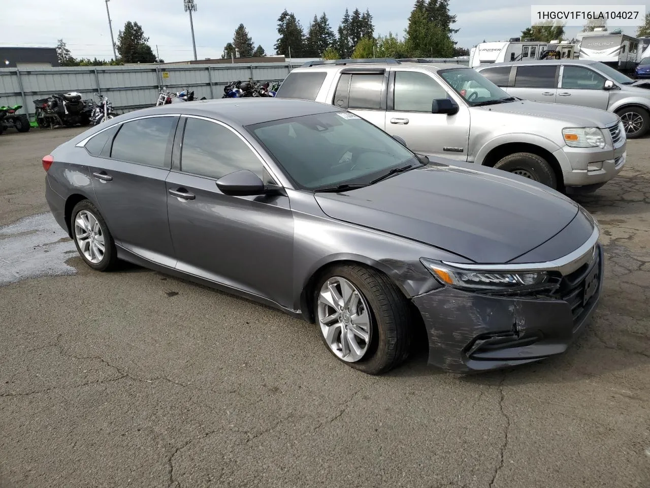 2020 Honda Accord Lx VIN: 1HGCV1F16LA104027 Lot: 75333464