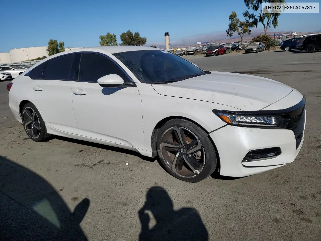 2020 Honda Accord Sport VIN: 1HGCV1F35LA057817 Lot: 75678474