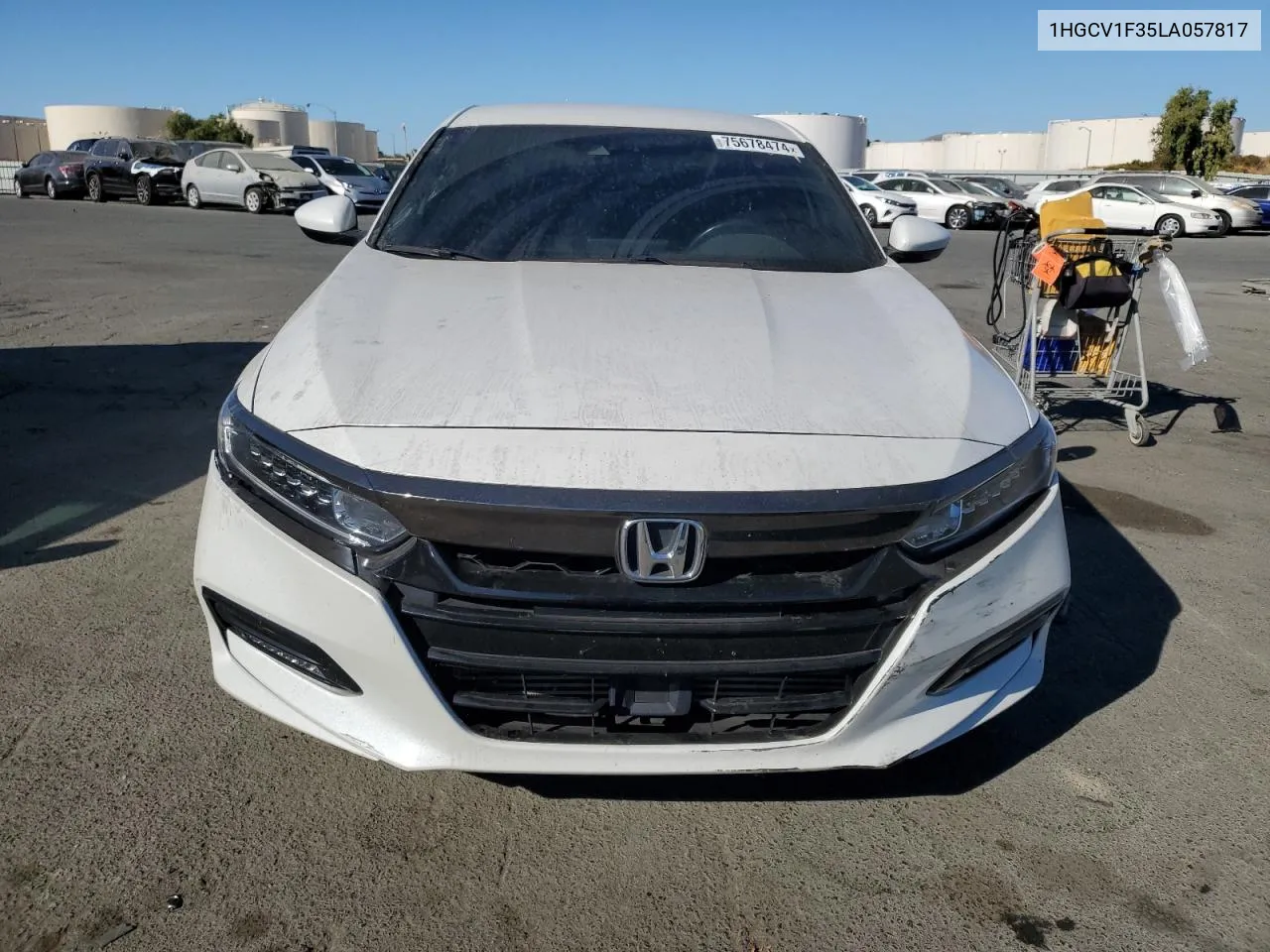 2020 Honda Accord Sport VIN: 1HGCV1F35LA057817 Lot: 75678474