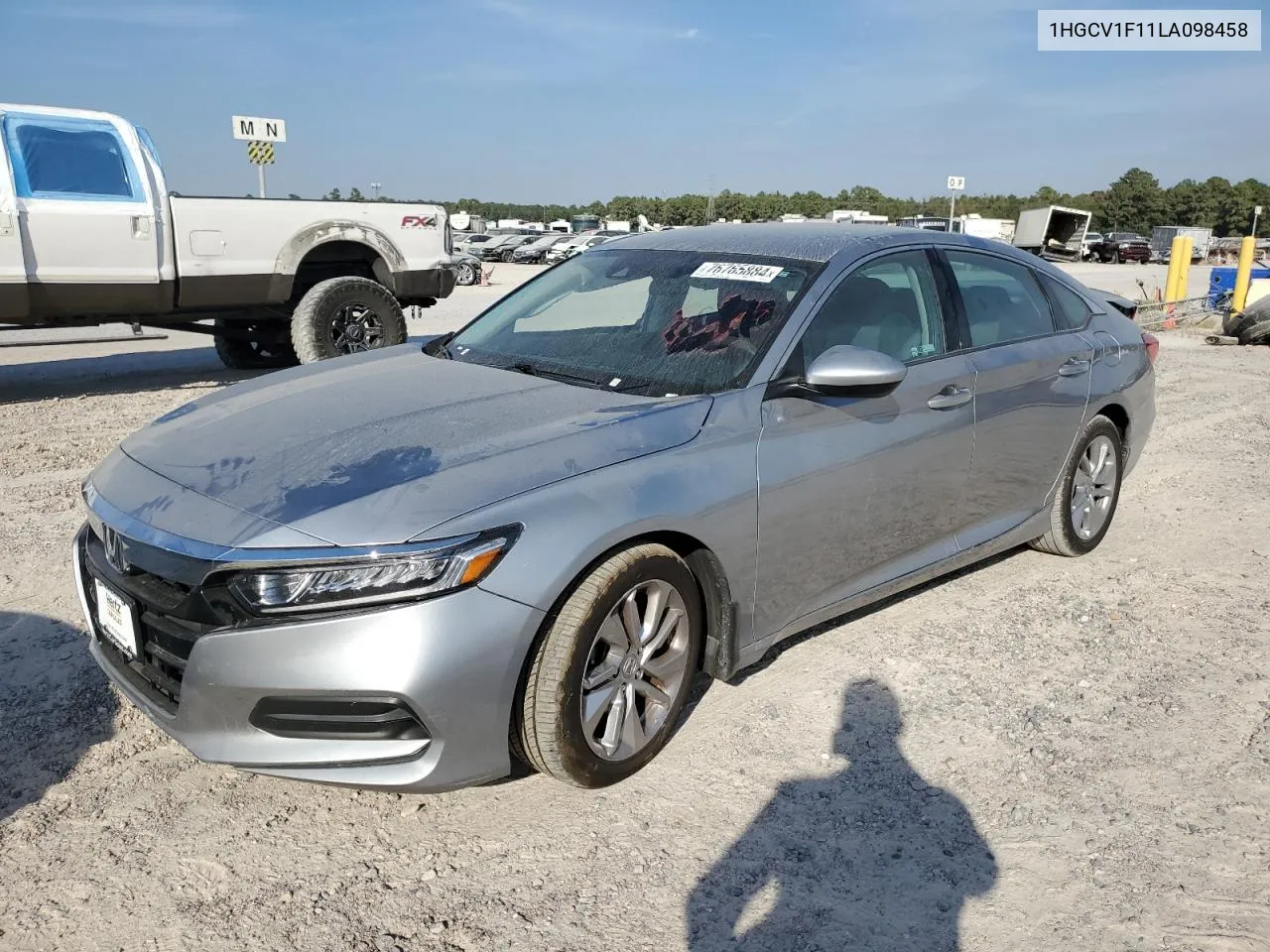 2020 Honda Accord Lx VIN: 1HGCV1F11LA098458 Lot: 76765884