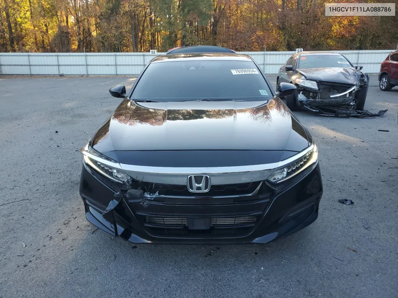 2020 Honda Accord Lx VIN: 1HGCV1F11LA088786 Lot: 76996934