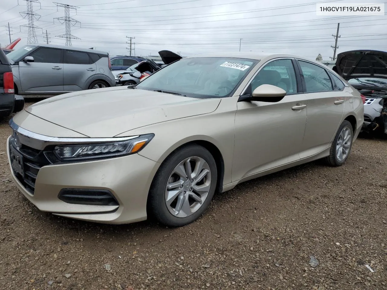 2020 Honda Accord Lx VIN: 1HGCV1F19LA021675 Lot: 77231474