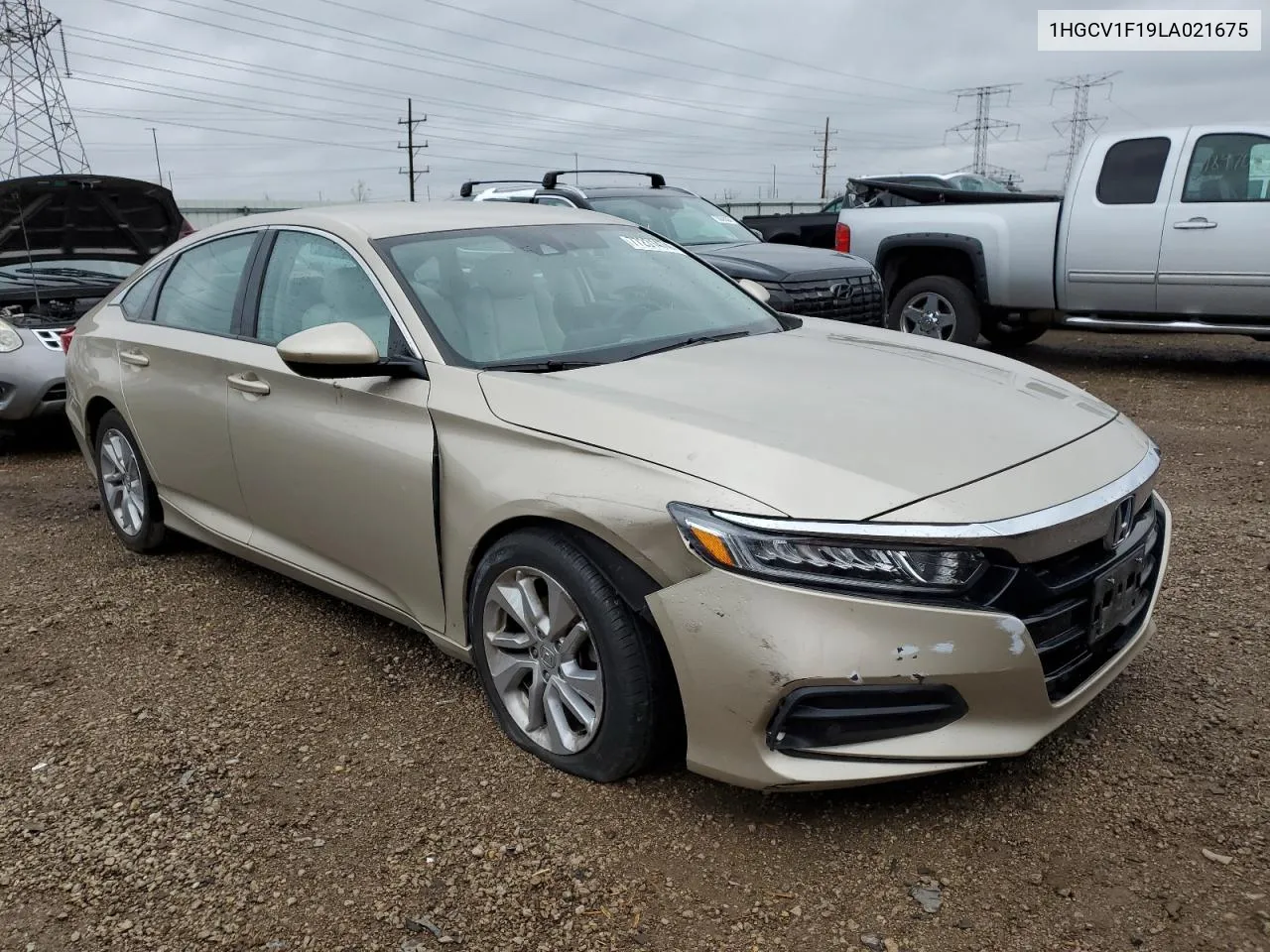 2020 Honda Accord Lx VIN: 1HGCV1F19LA021675 Lot: 77231474