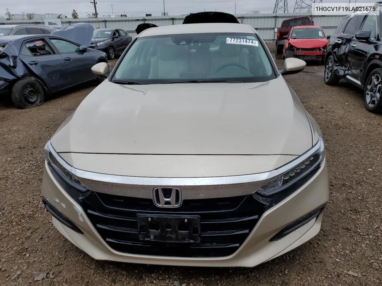 2020 Honda Accord Lx VIN: 1HGCV1F19LA021675 Lot: 77231474