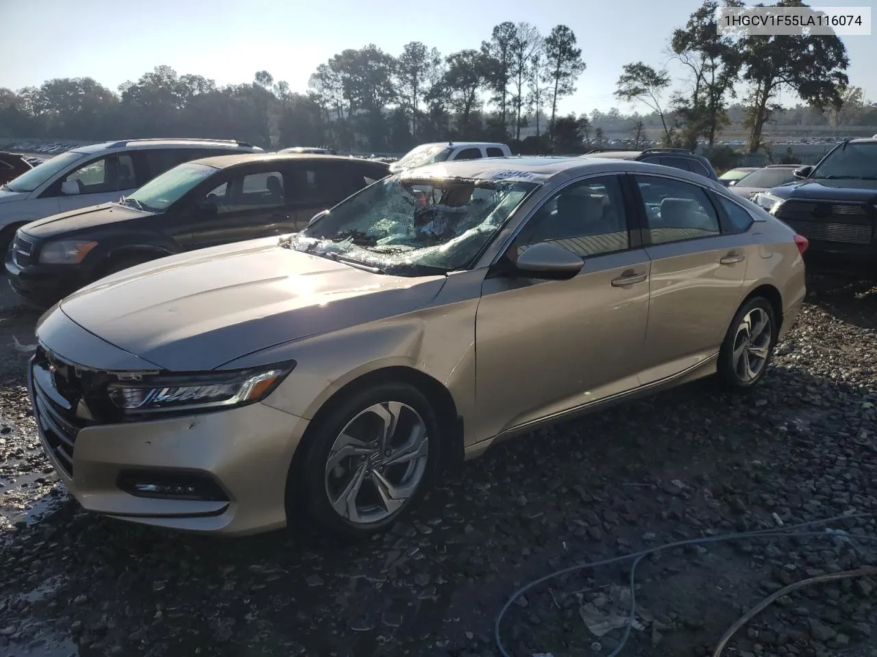 2020 Honda Accord Exl VIN: 1HGCV1F55LA116074 Lot: 77257144