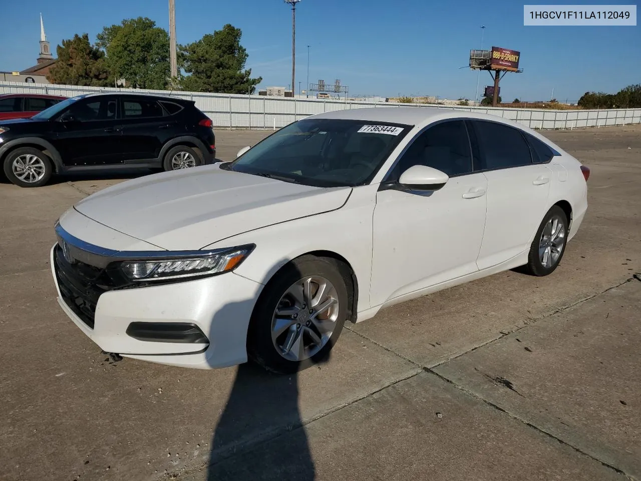 2020 Honda Accord Lx VIN: 1HGCV1F11LA112049 Lot: 77363444