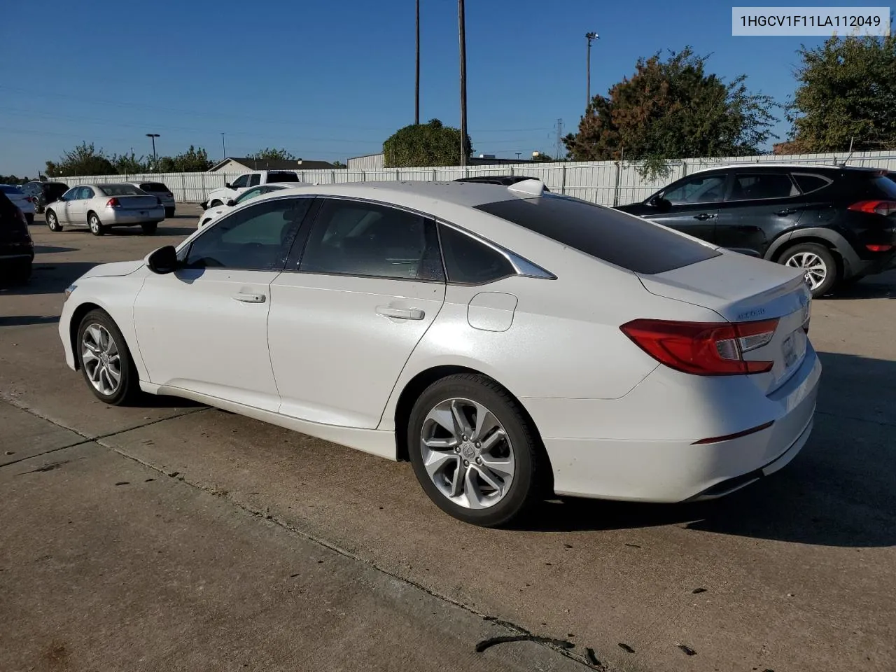 2020 Honda Accord Lx VIN: 1HGCV1F11LA112049 Lot: 77363444