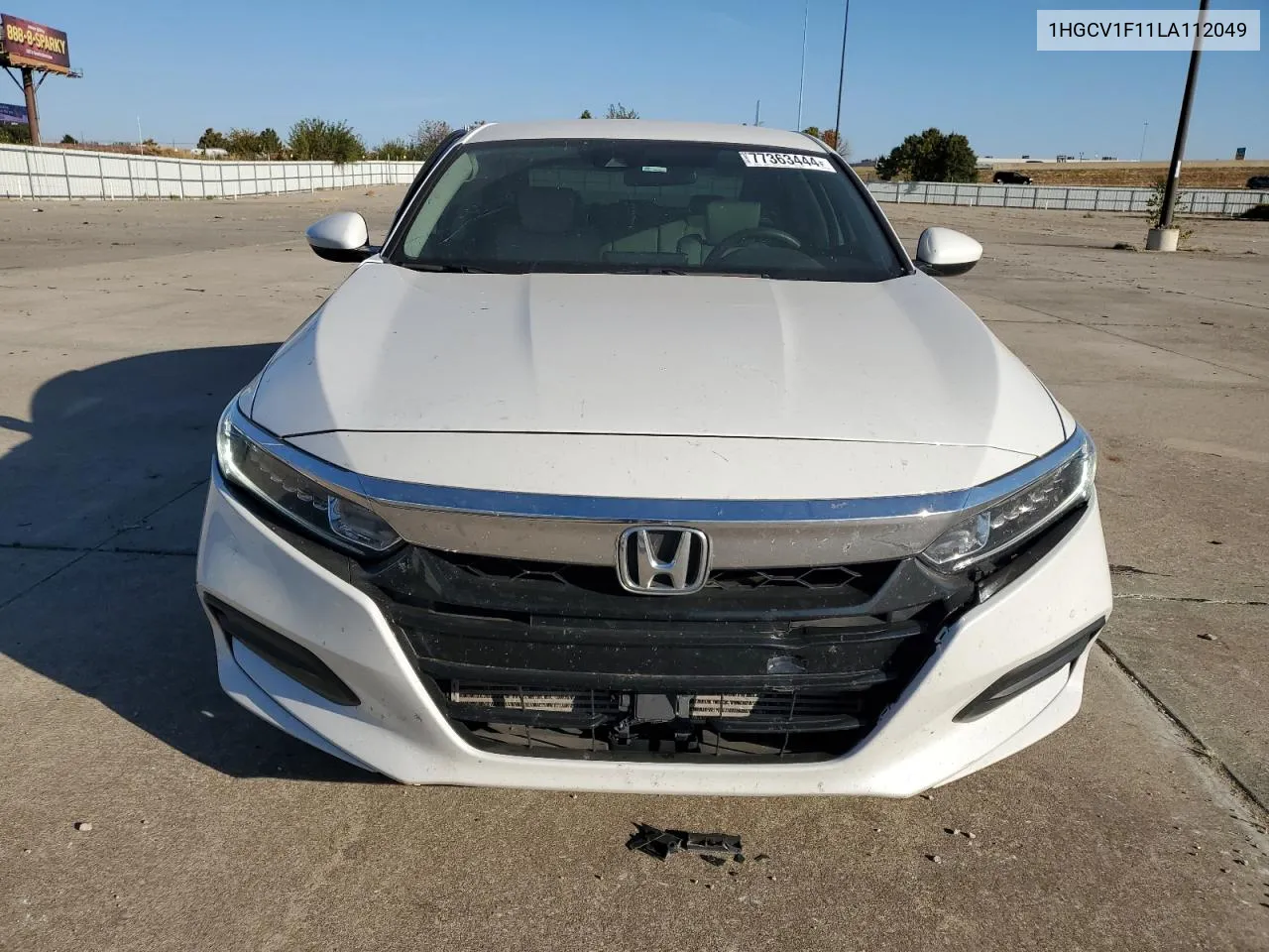 2020 Honda Accord Lx VIN: 1HGCV1F11LA112049 Lot: 77363444