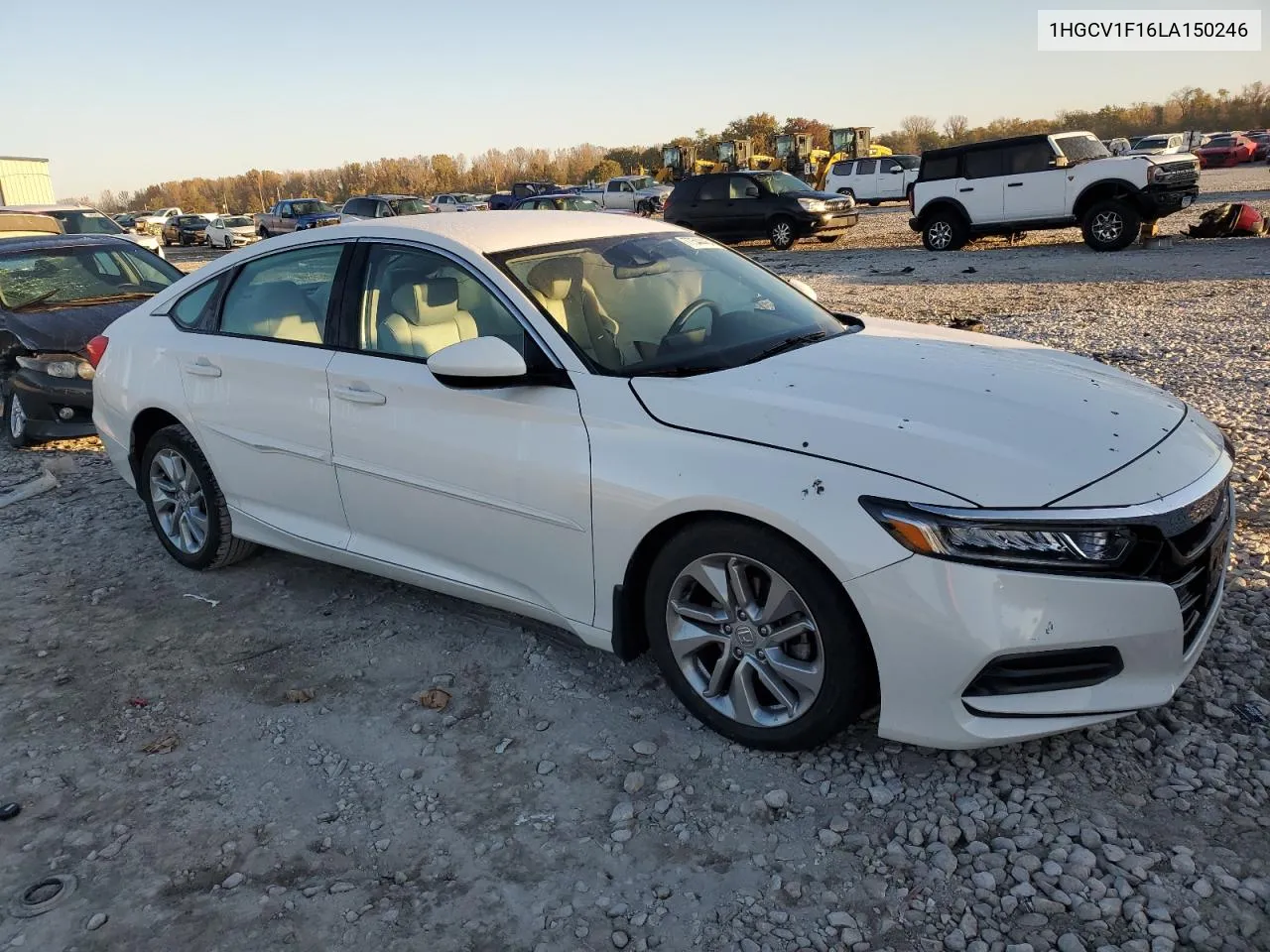 2020 Honda Accord Lx VIN: 1HGCV1F16LA150246 Lot: 77544464