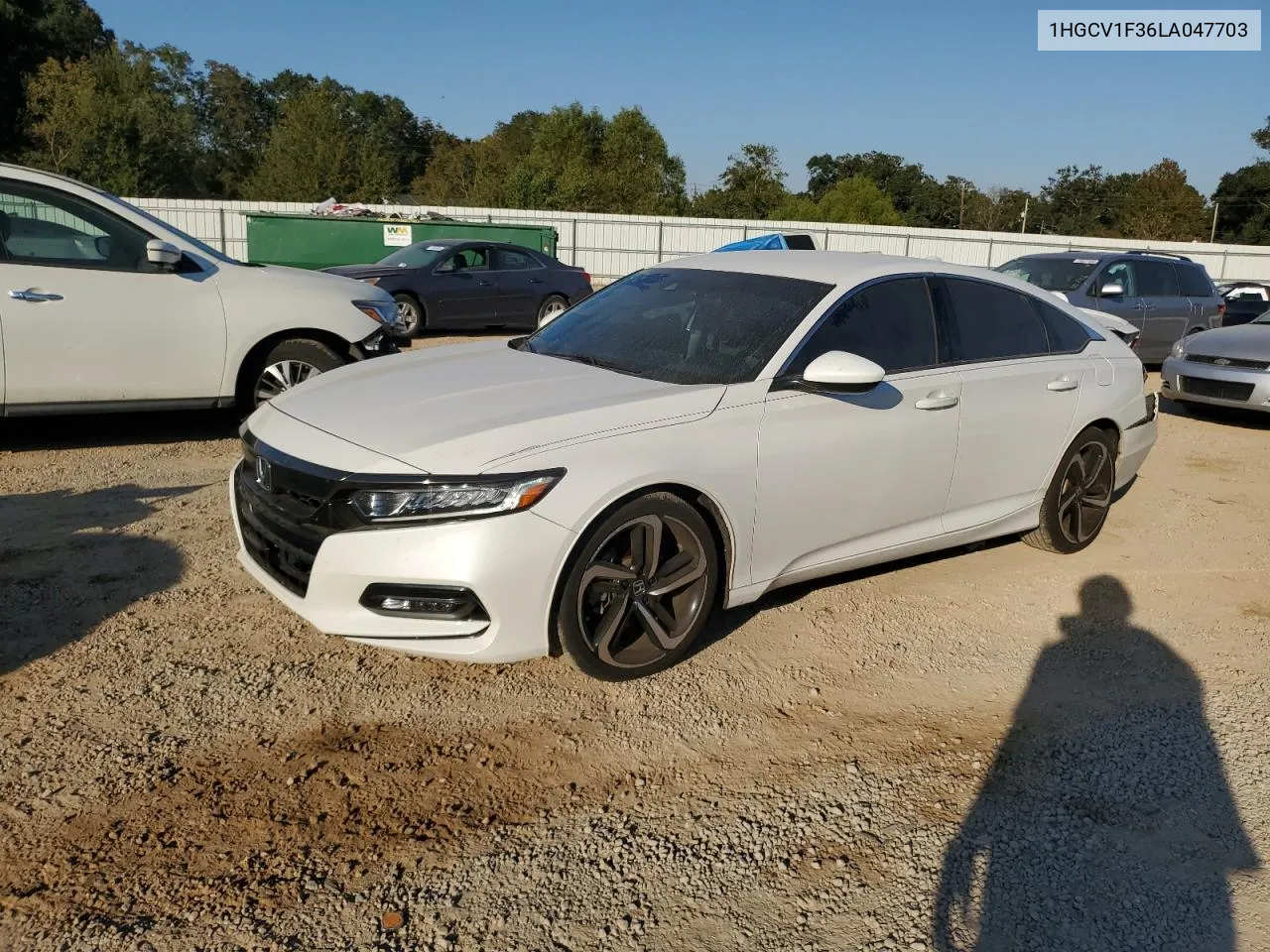 2020 Honda Accord Sport VIN: 1HGCV1F36LA047703 Lot: 77573154