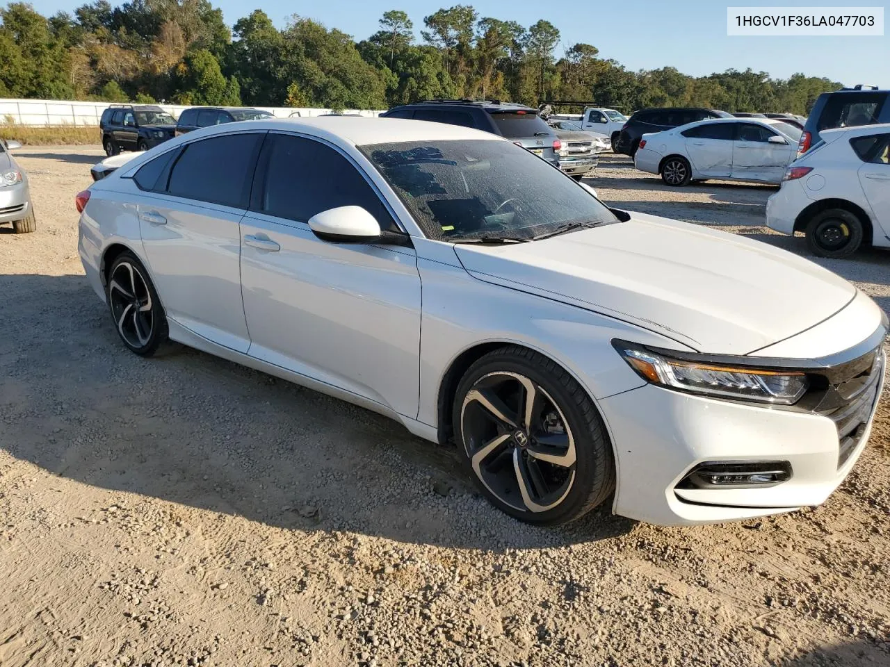 2020 Honda Accord Sport VIN: 1HGCV1F36LA047703 Lot: 77573154