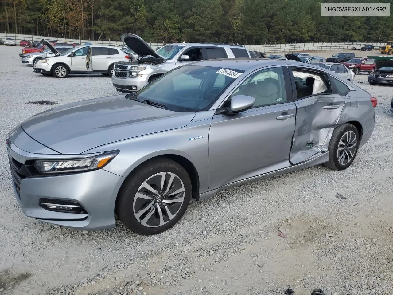 2020 Honda Accord Hybrid Exl VIN: 1HGCV3F5XLA014992 Lot: 77863384