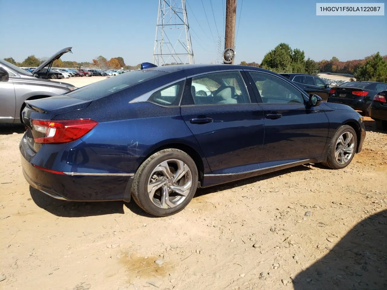 2020 Honda Accord Exl VIN: 1HGCV1F50LA122087 Lot: 78056334