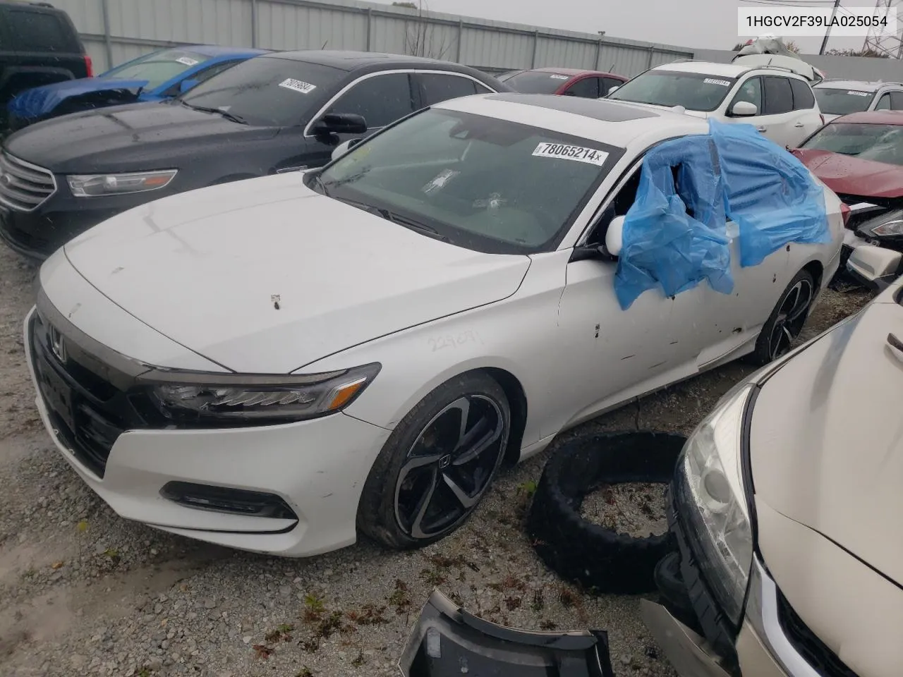 2020 Honda Accord Sport VIN: 1HGCV2F39LA025054 Lot: 78065214