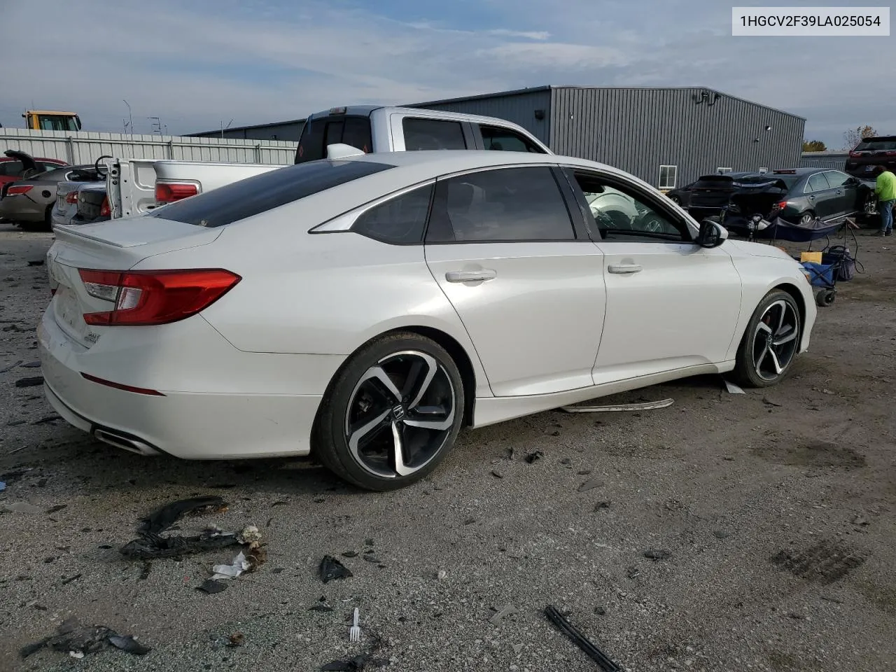 2020 Honda Accord Sport VIN: 1HGCV2F39LA025054 Lot: 78065214