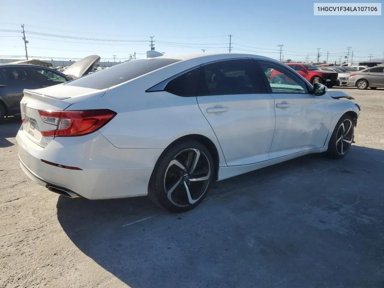 2020 Honda Accord Sport VIN: 1HGCV1F34LA107106 Lot: 80063774