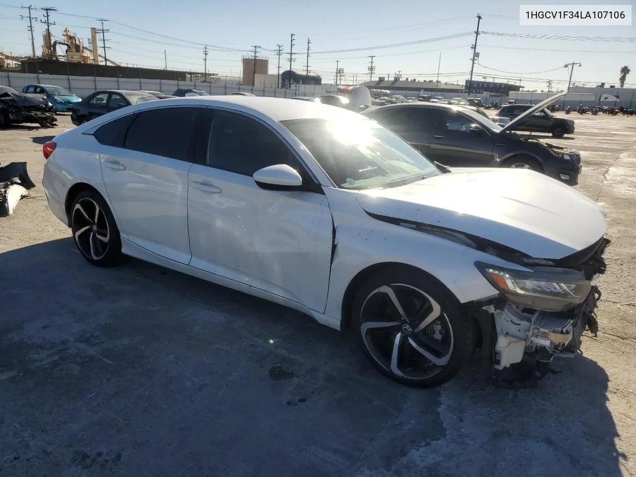 2020 Honda Accord Sport VIN: 1HGCV1F34LA107106 Lot: 80063774