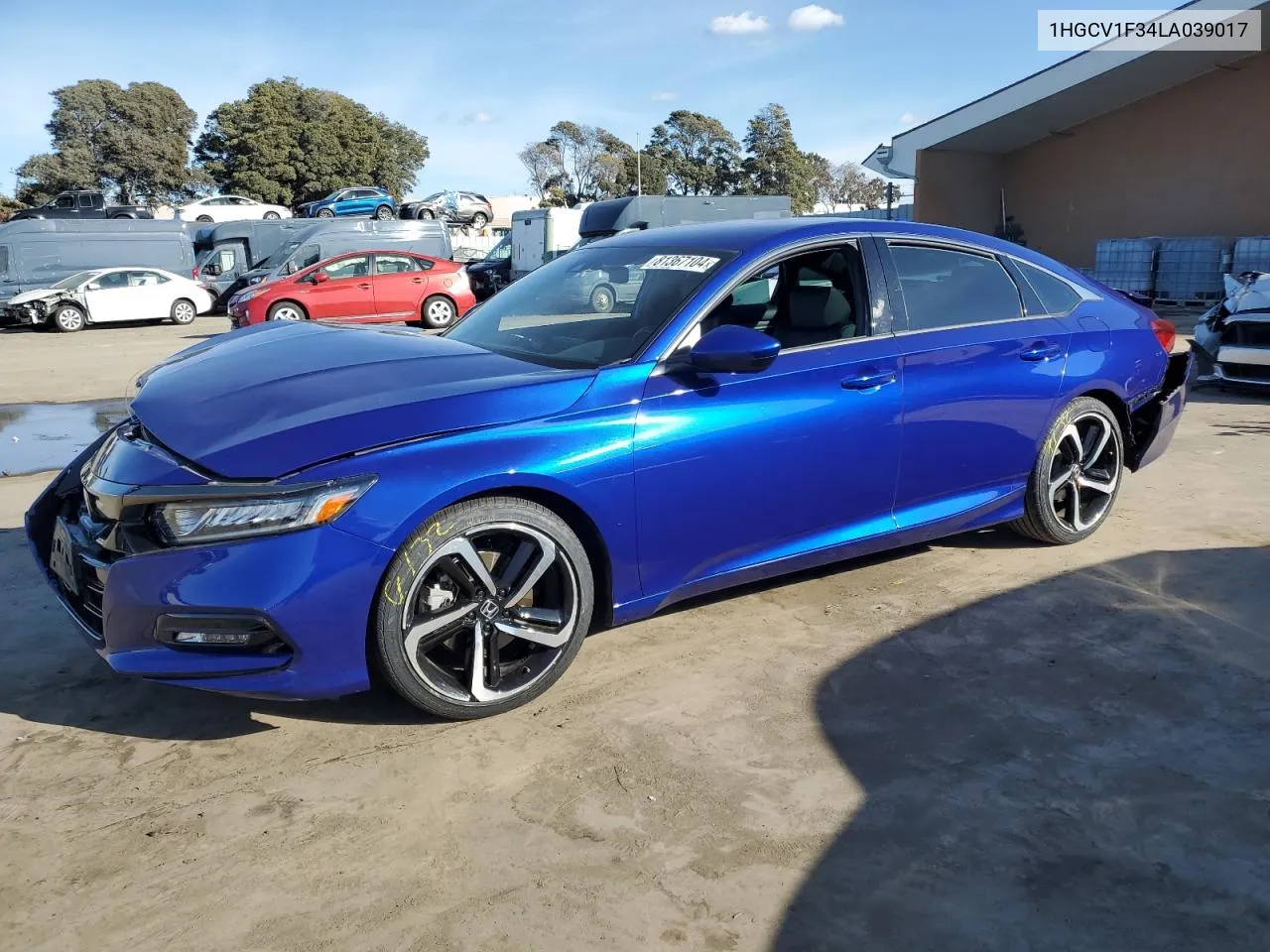 2020 Honda Accord Sport VIN: 1HGCV1F34LA039017 Lot: 81367104