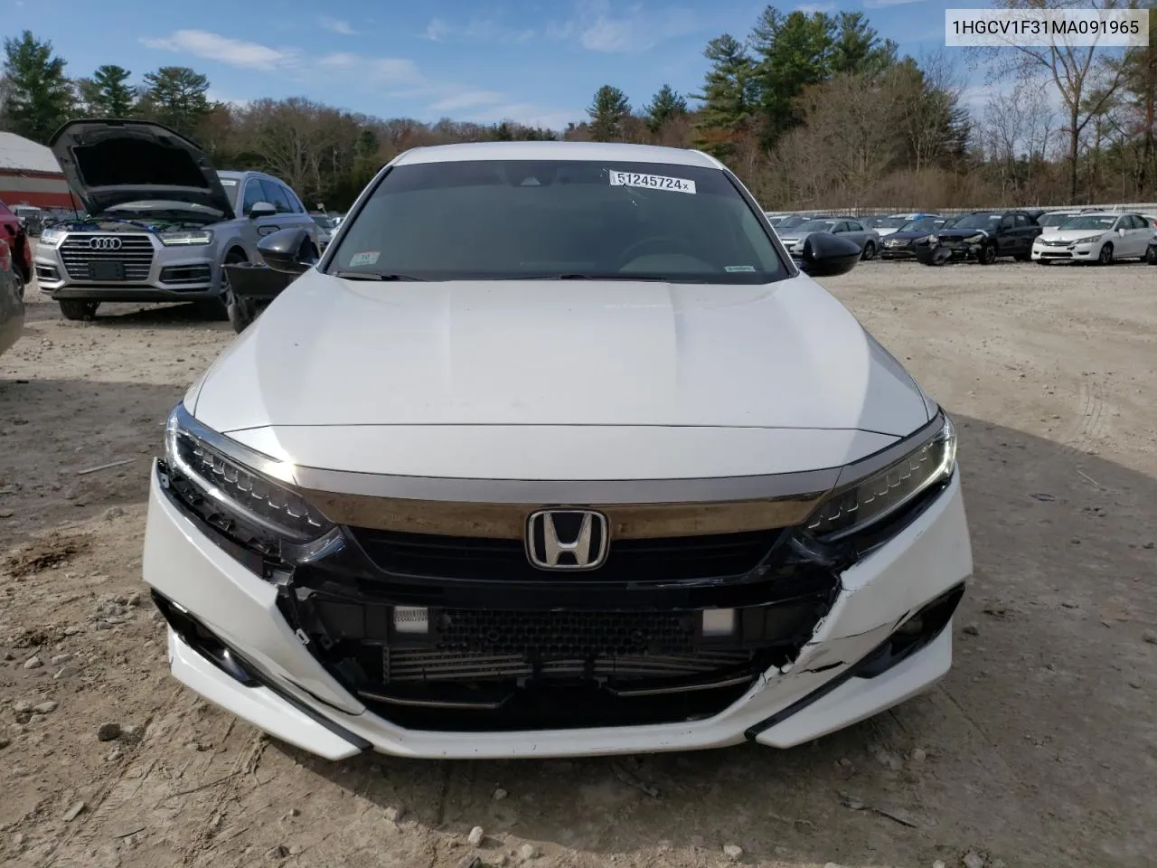 2021 Honda Accord Sport VIN: 1HGCV1F31MA091965 Lot: 51245724