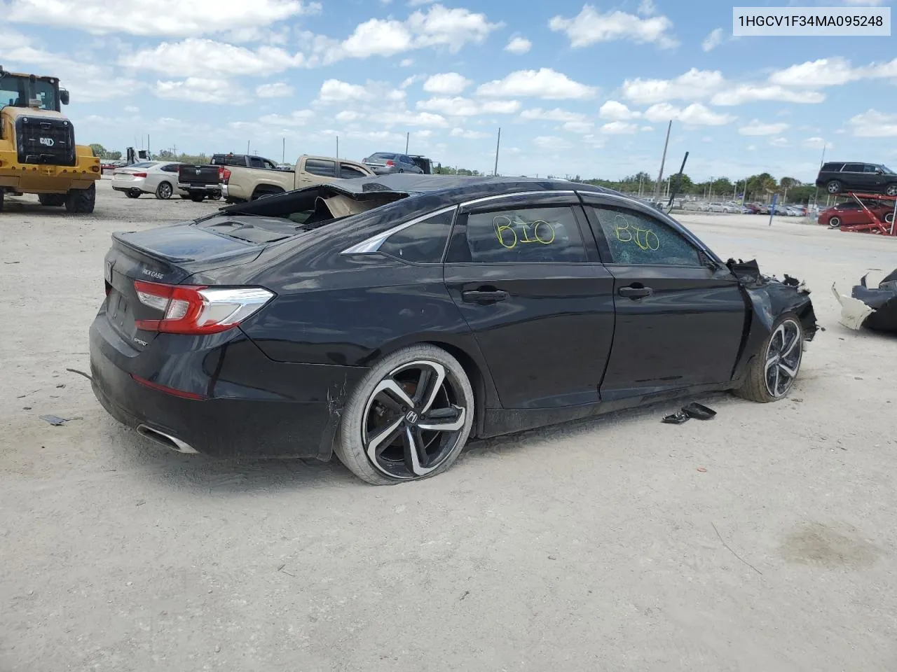 2021 Honda Accord Sport VIN: 1HGCV1F34MA095248 Lot: 51901374