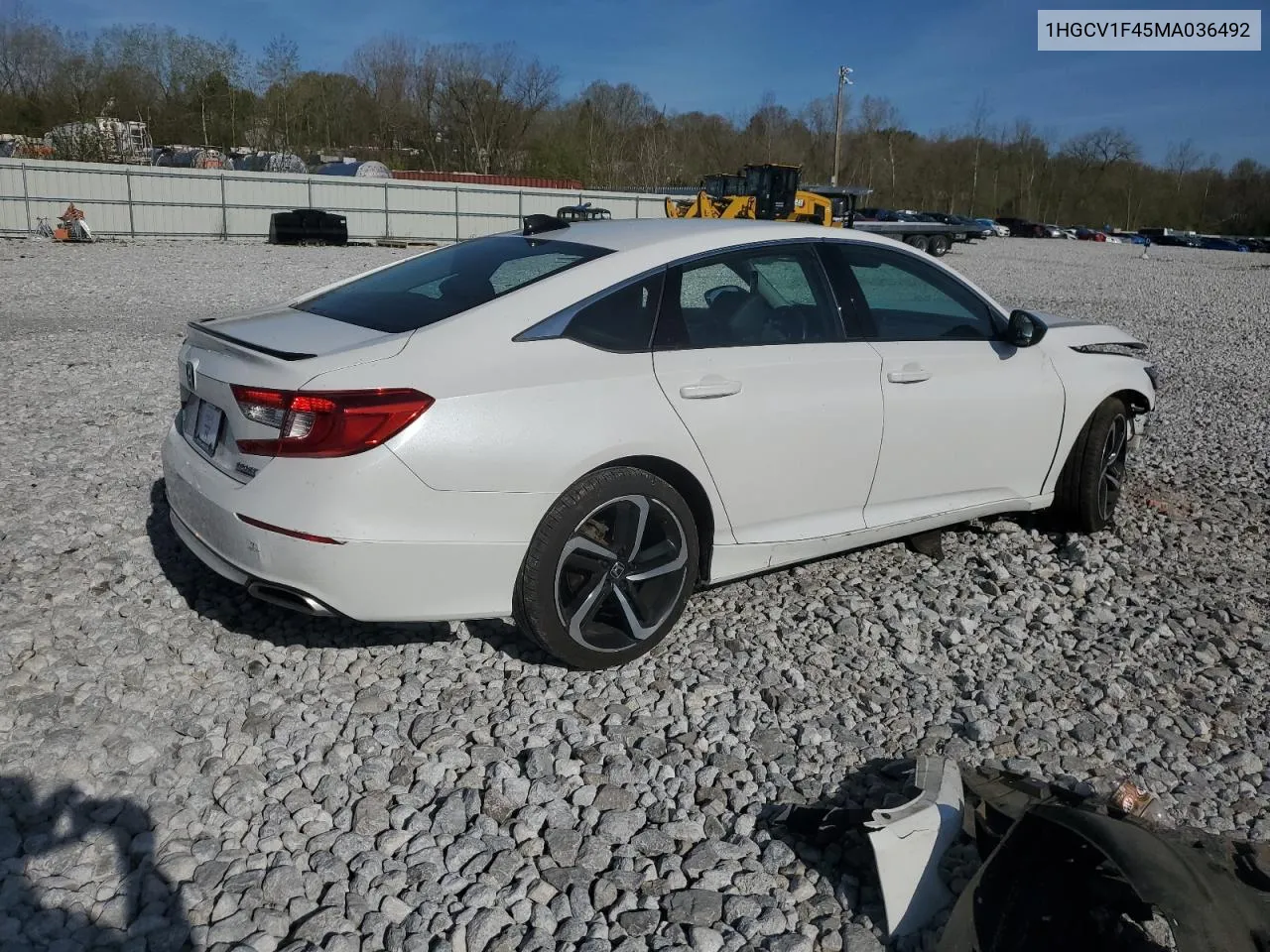 1HGCV1F45MA036492 2021 Honda Accord Sport Se