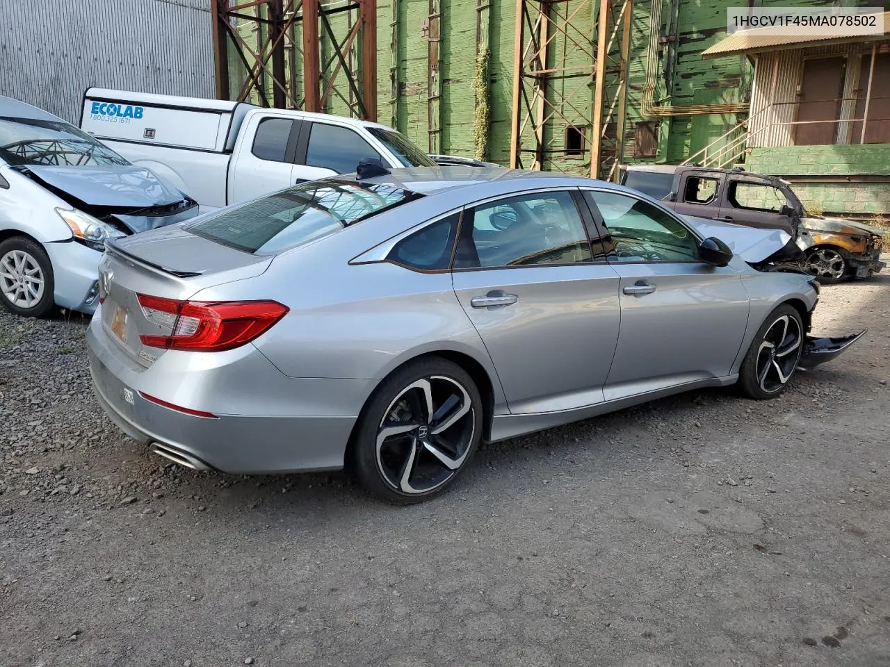 2021 Honda Accord Sport Se VIN: 1HGCV1F45MA078502 Lot: 53729114