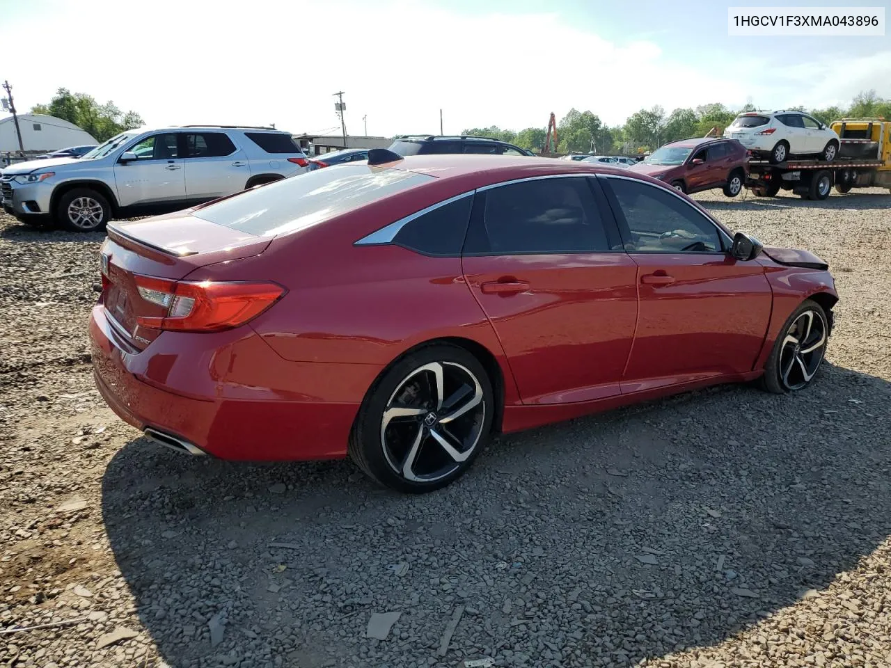 2021 Honda Accord Sport VIN: 1HGCV1F3XMA043896 Lot: 55757454