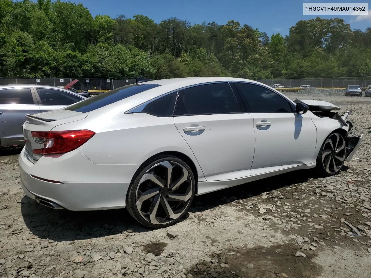 2021 Honda Accord Sport Se VIN: 1HGCV1F40MA014352 Lot: 56254294