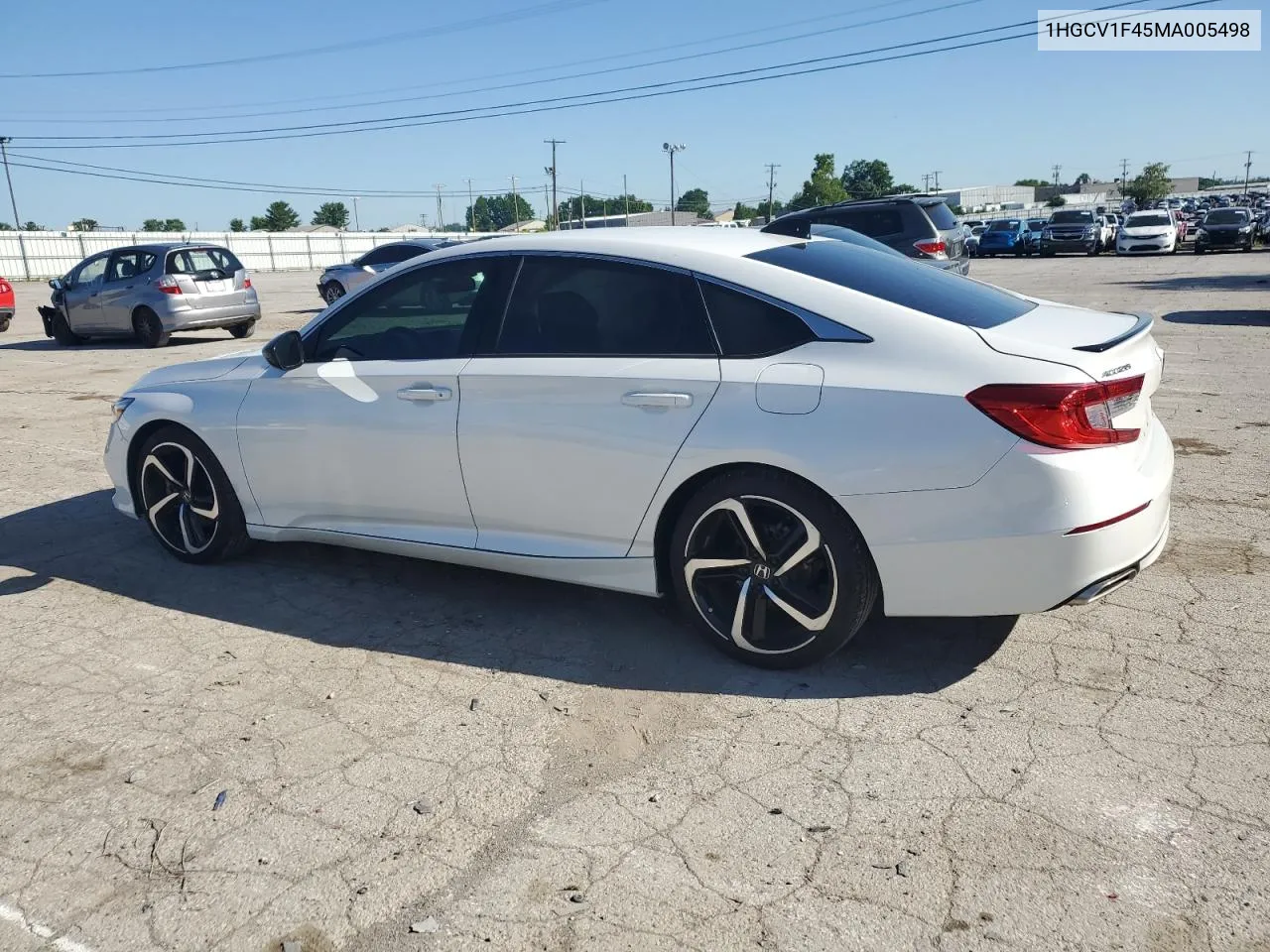 1HGCV1F45MA005498 2021 Honda Accord Sport Se