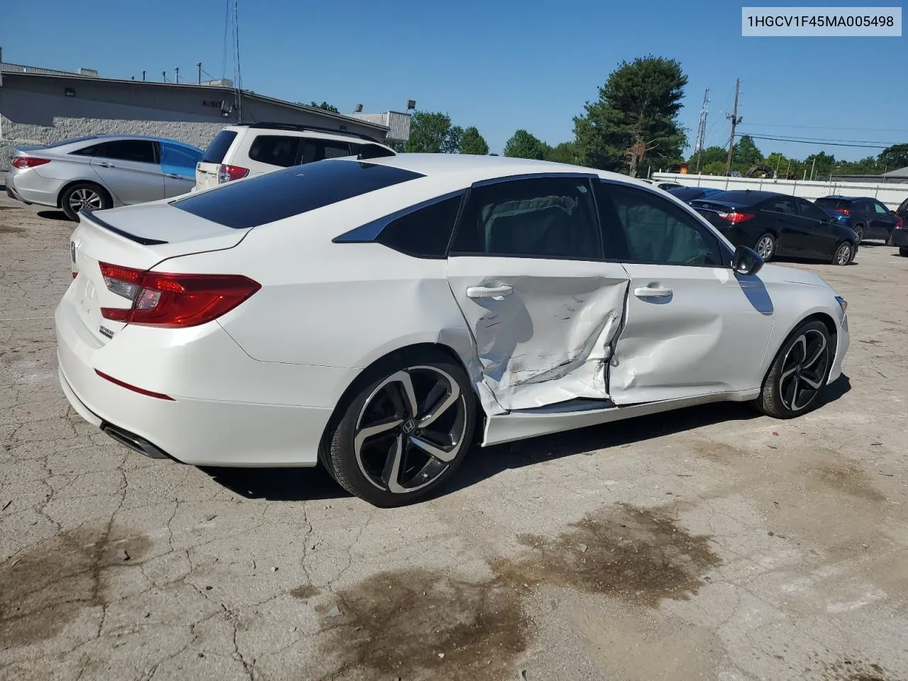 2021 Honda Accord Sport Se VIN: 1HGCV1F45MA005498 Lot: 58114734