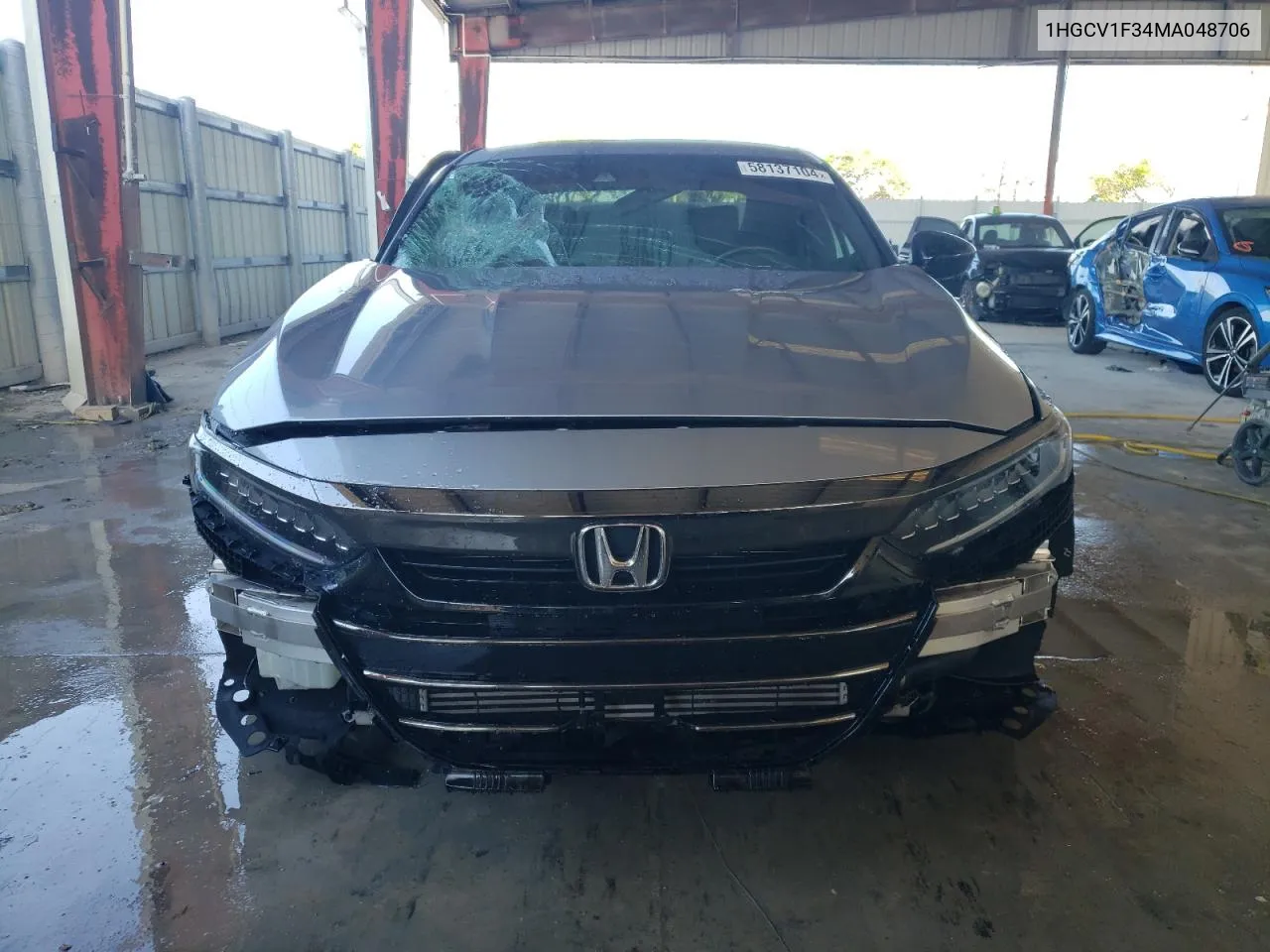 2021 Honda Accord Sport VIN: 1HGCV1F34MA048706 Lot: 58137104