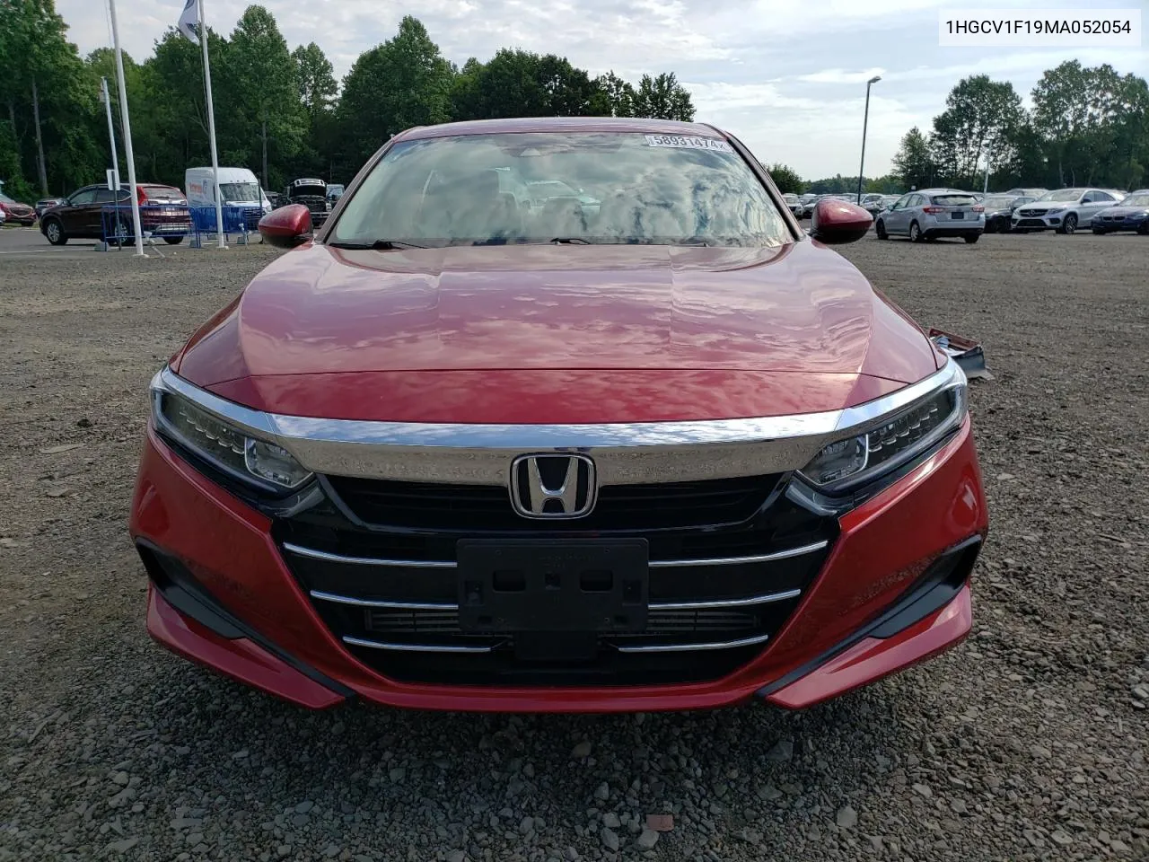 2021 Honda Accord Lx VIN: 1HGCV1F19MA052054 Lot: 58931474