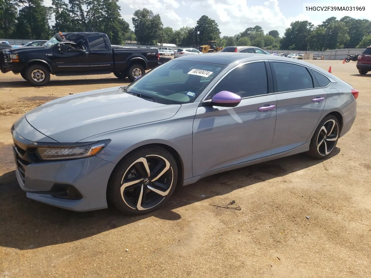 2021 Honda Accord Sport VIN: 1HGCV2F39MA031969 Lot: 60240474