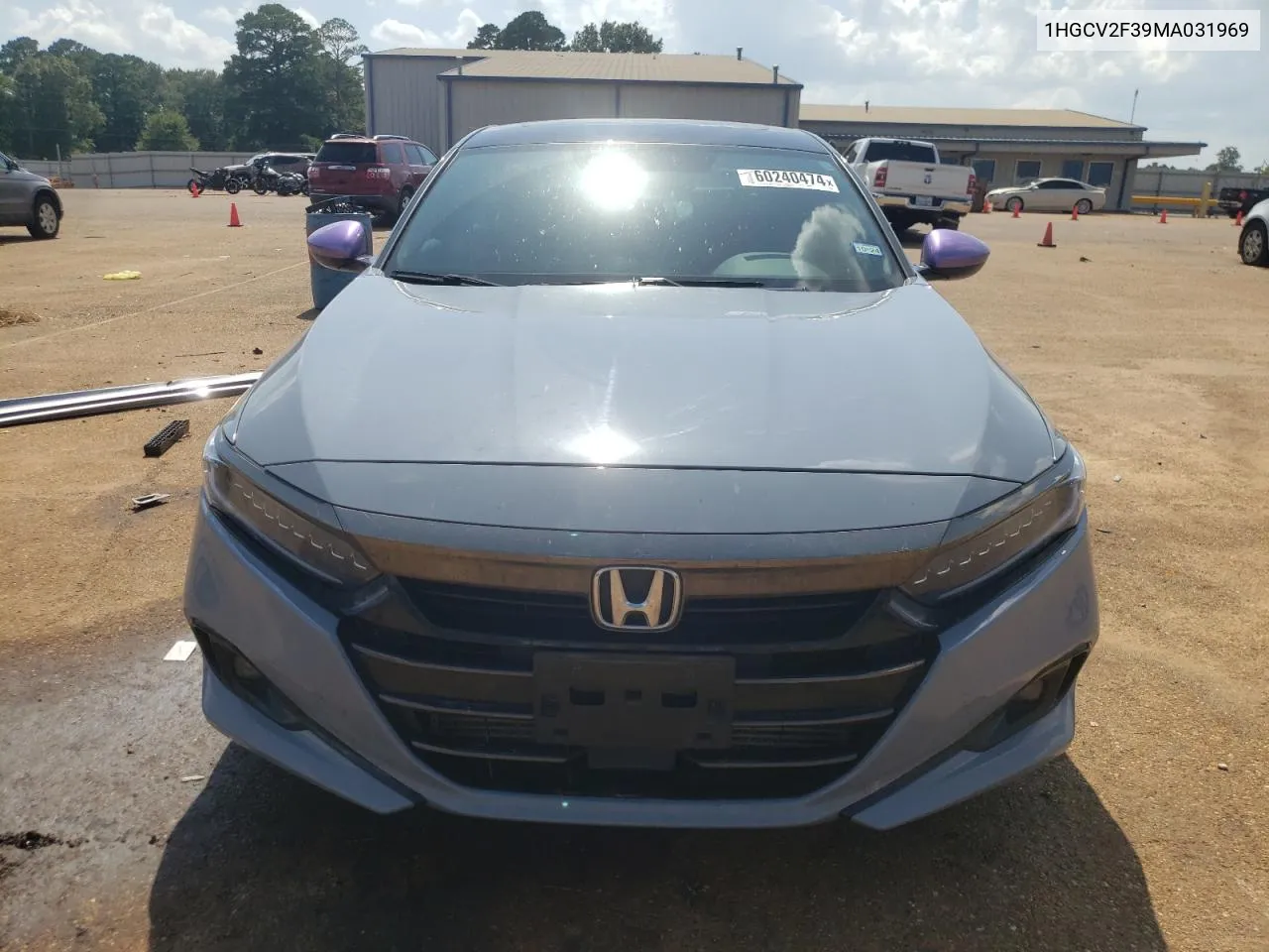 2021 Honda Accord Sport VIN: 1HGCV2F39MA031969 Lot: 60240474