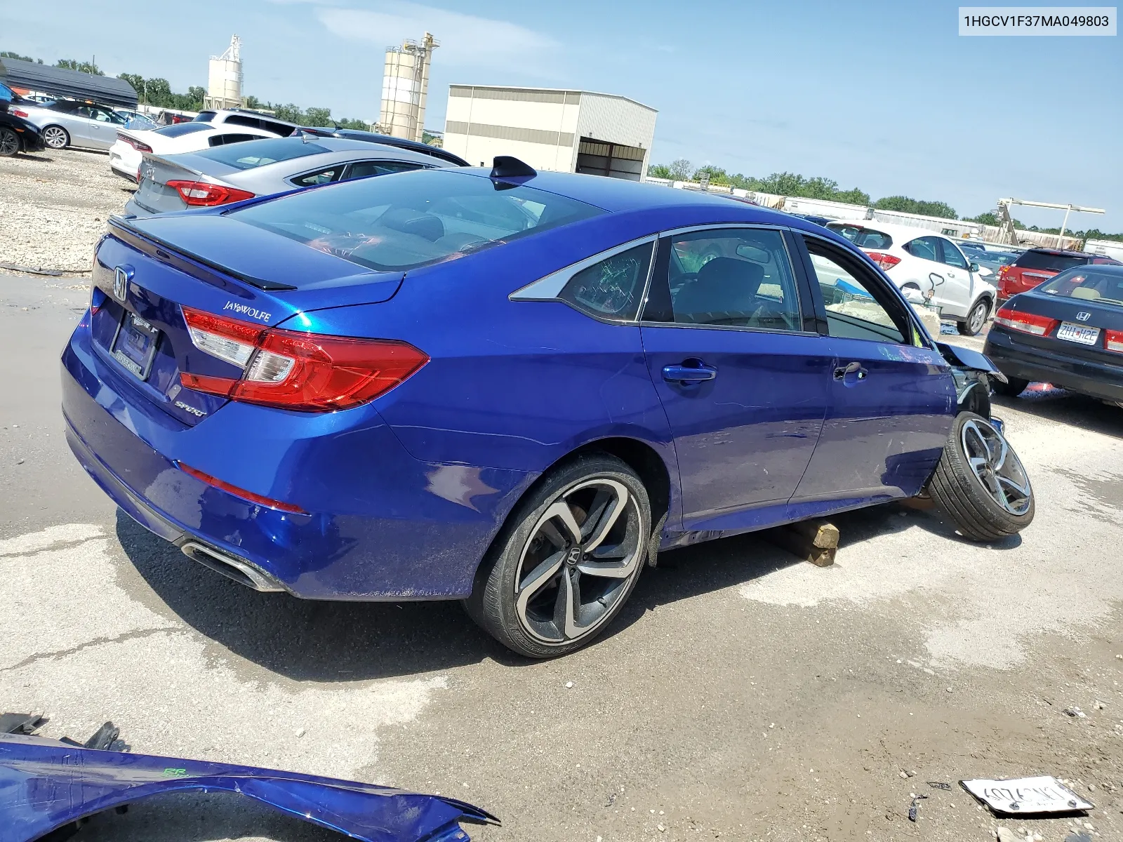 2021 Honda Accord Sport VIN: 1HGCV1F37MA049803 Lot: 61149184