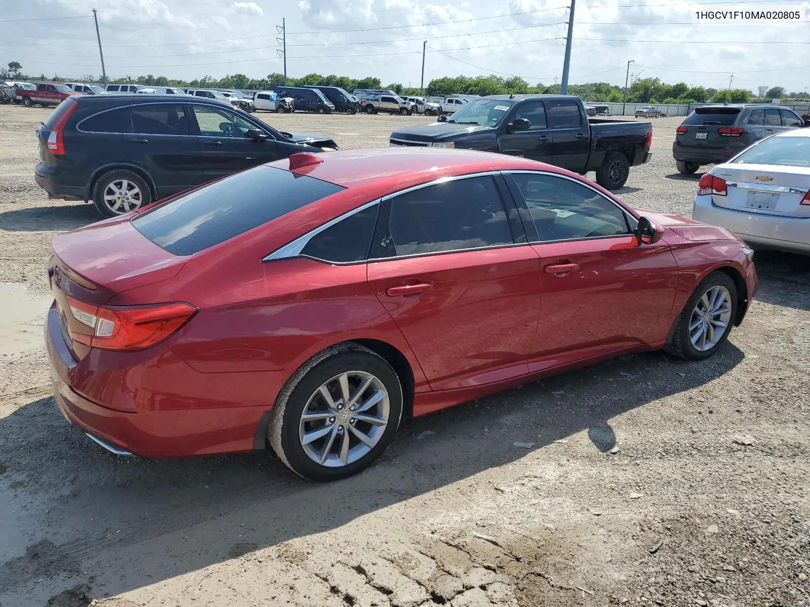 2021 Honda Accord Lx VIN: 1HGCV1F10MA020805 Lot: 62294474