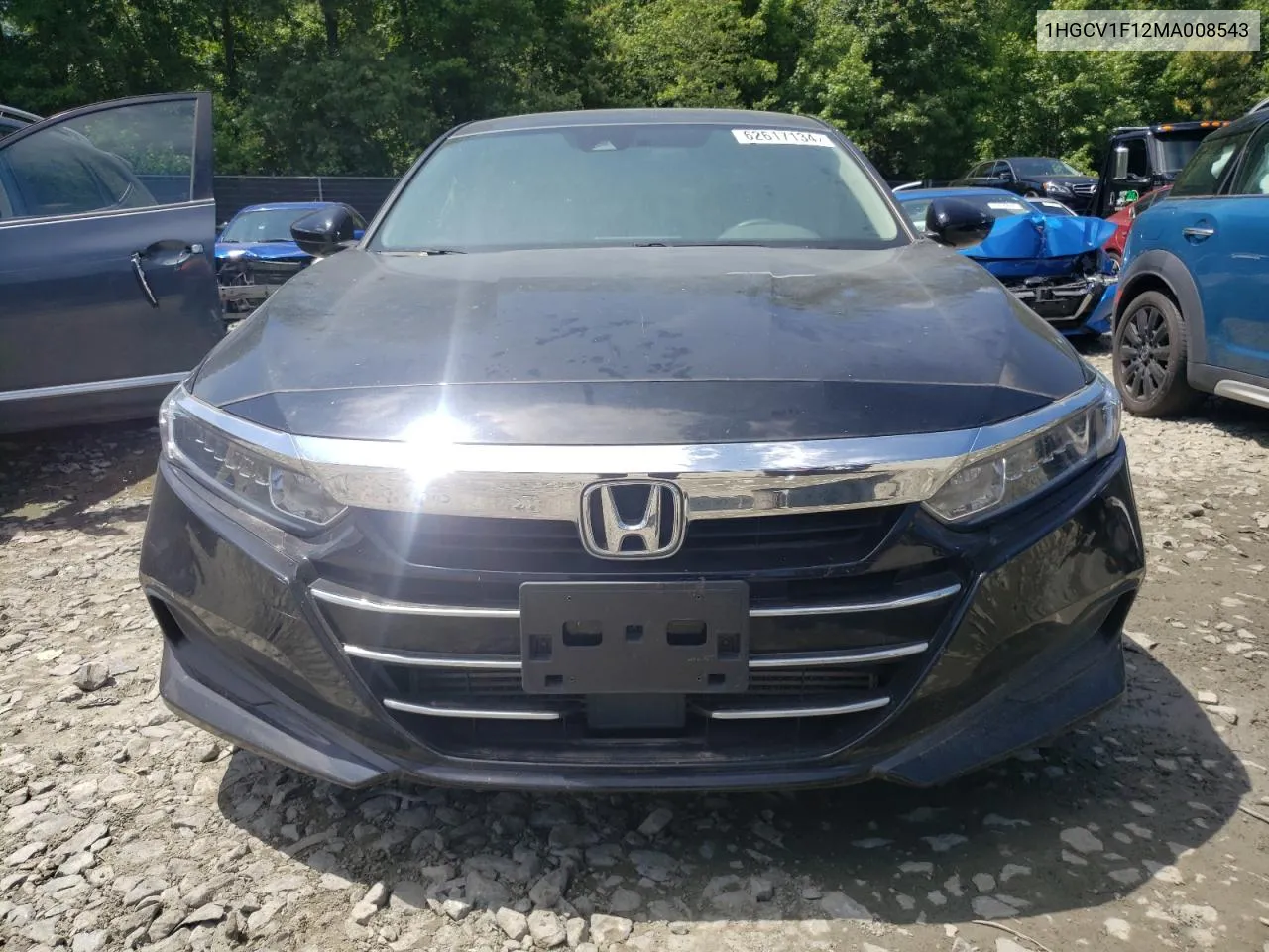 2021 Honda Accord Lx VIN: 1HGCV1F12MA008543 Lot: 62617134