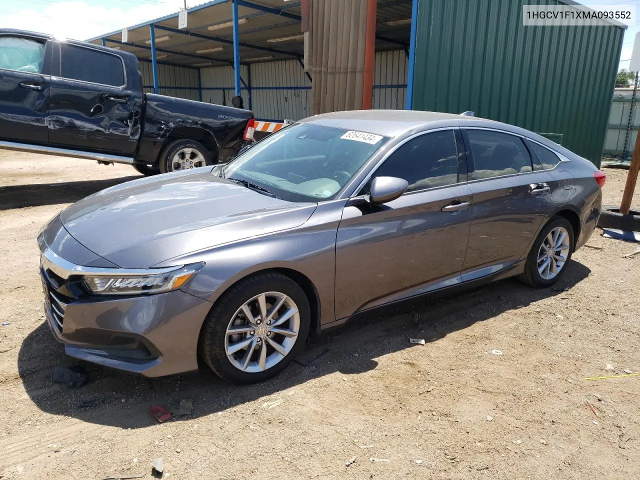 2021 Honda Accord Lx VIN: 1HGCV1F1XMA093552 Lot: 62641434