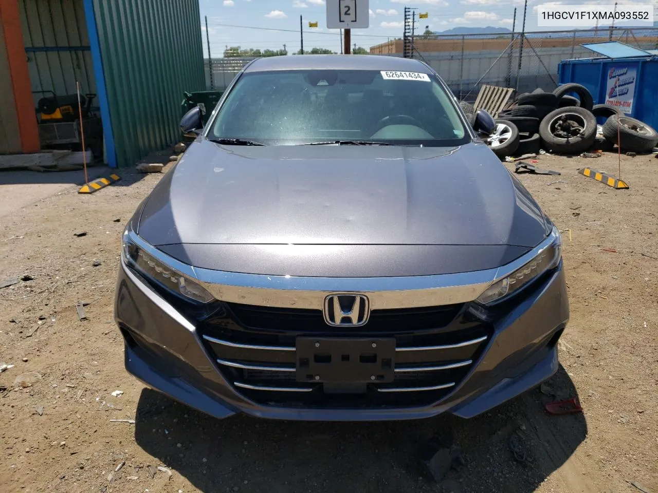 2021 Honda Accord Lx VIN: 1HGCV1F1XMA093552 Lot: 62641434