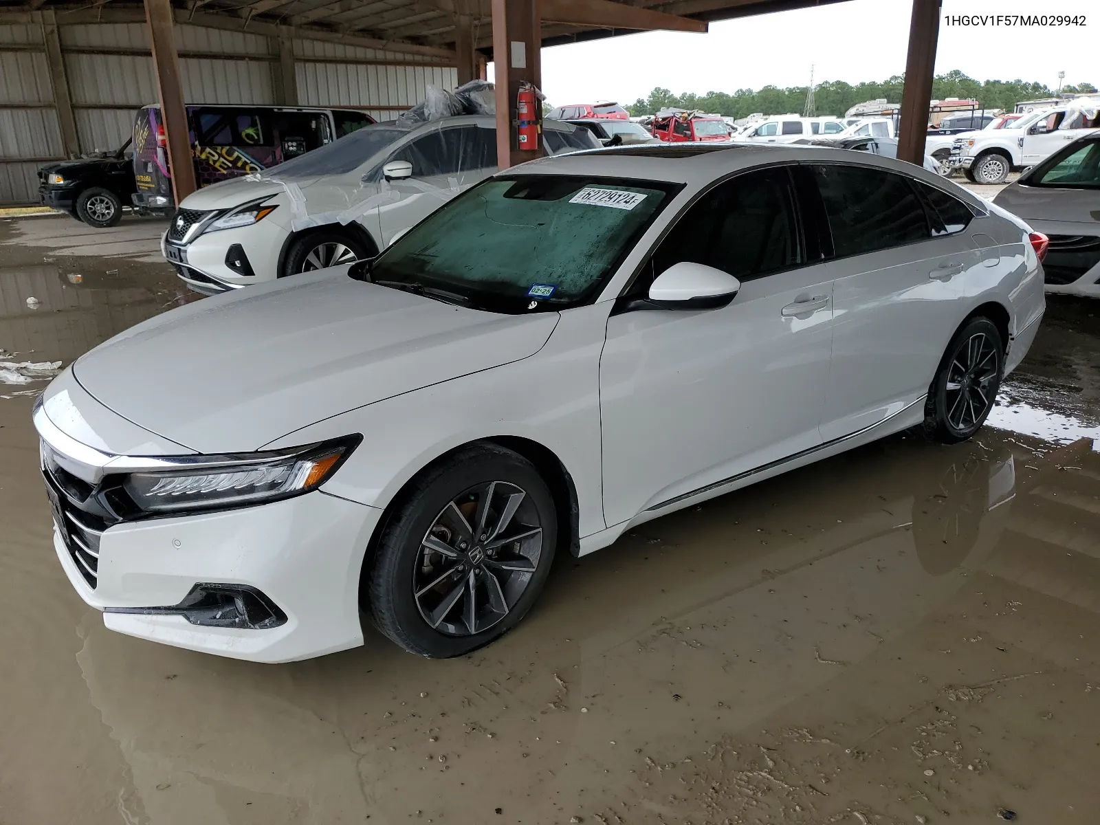 2021 Honda Accord Exl VIN: 1HGCV1F57MA029942 Lot: 62729124