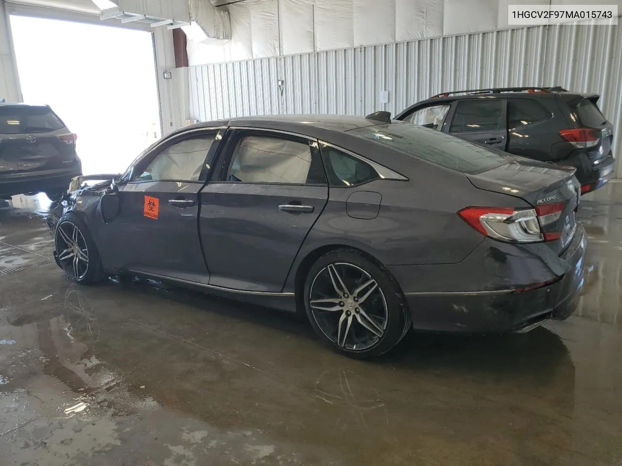 2021 Honda Accord Touring VIN: 1HGCV2F97MA015743 Lot: 62915924