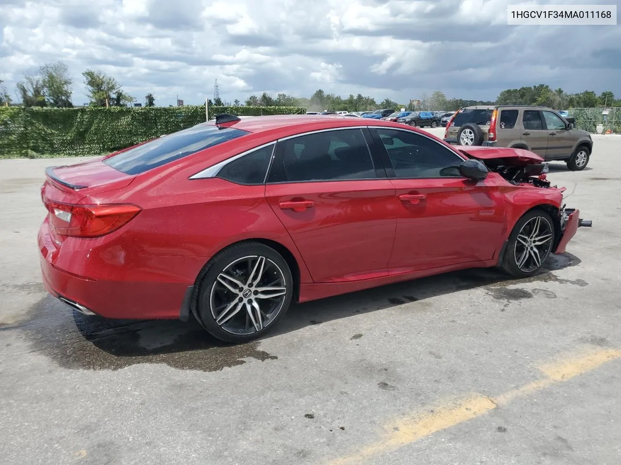 2021 Honda Accord Sport VIN: 1HGCV1F34MA011168 Lot: 63974534