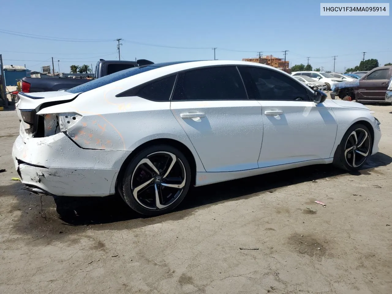 1HGCV1F34MA095914 2021 Honda Accord Sport