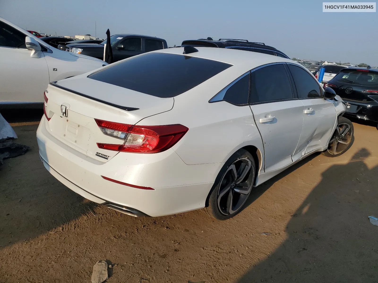 2021 Honda Accord Sport Se VIN: 1HGCV1F41MA033945 Lot: 64392084