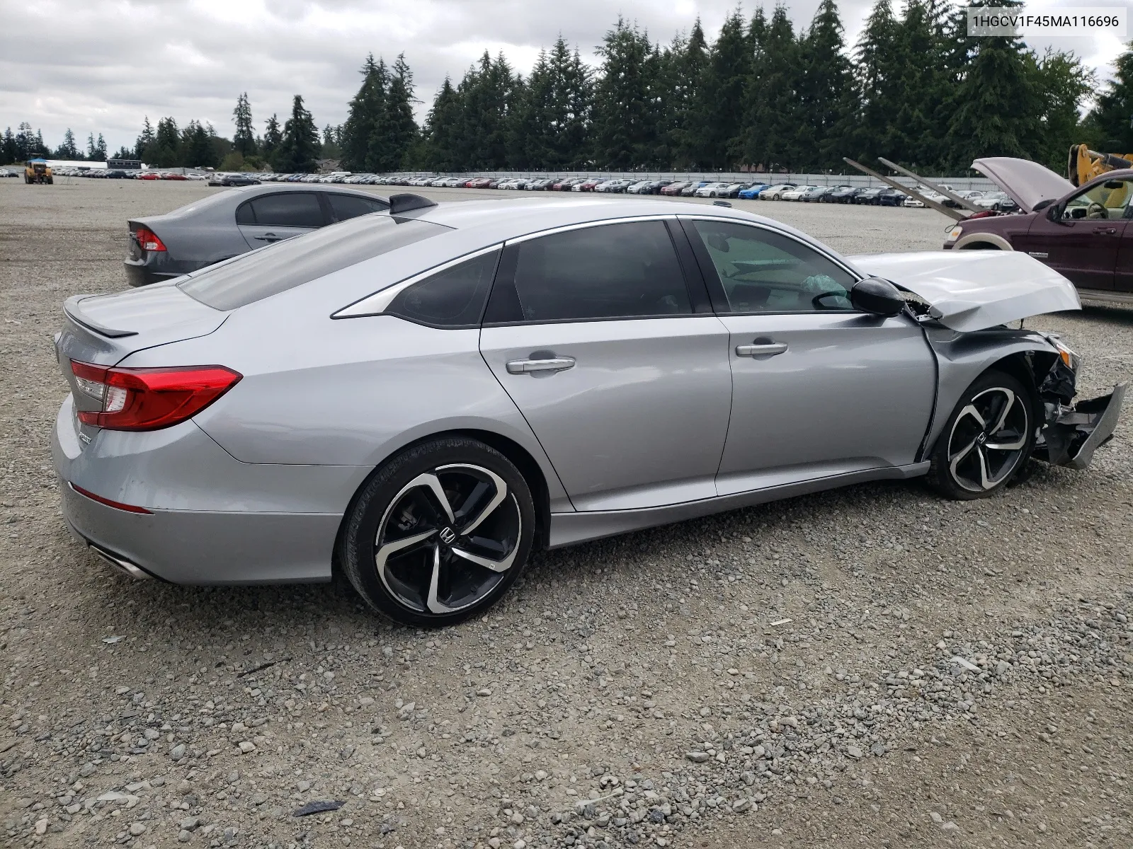 2021 Honda Accord Sport Se VIN: 1HGCV1F45MA116696 Lot: 65283114