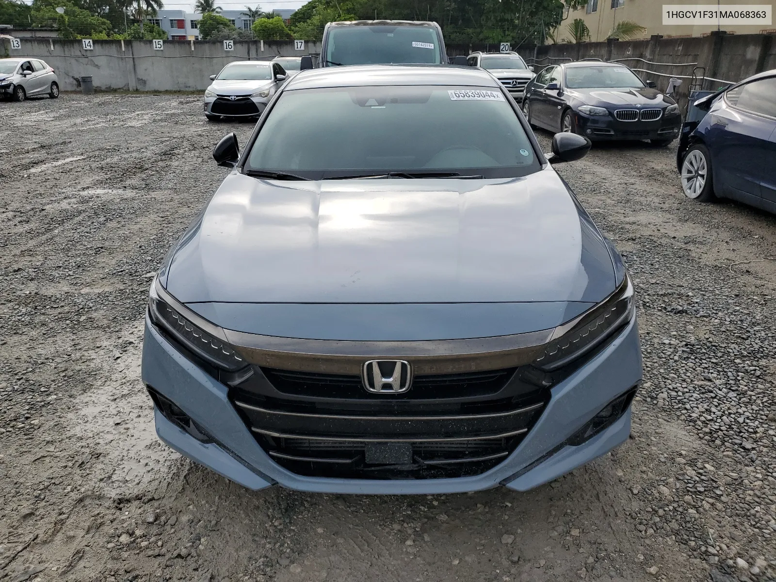 2021 Honda Accord Sport VIN: 1HGCV1F31MA068363 Lot: 65839044