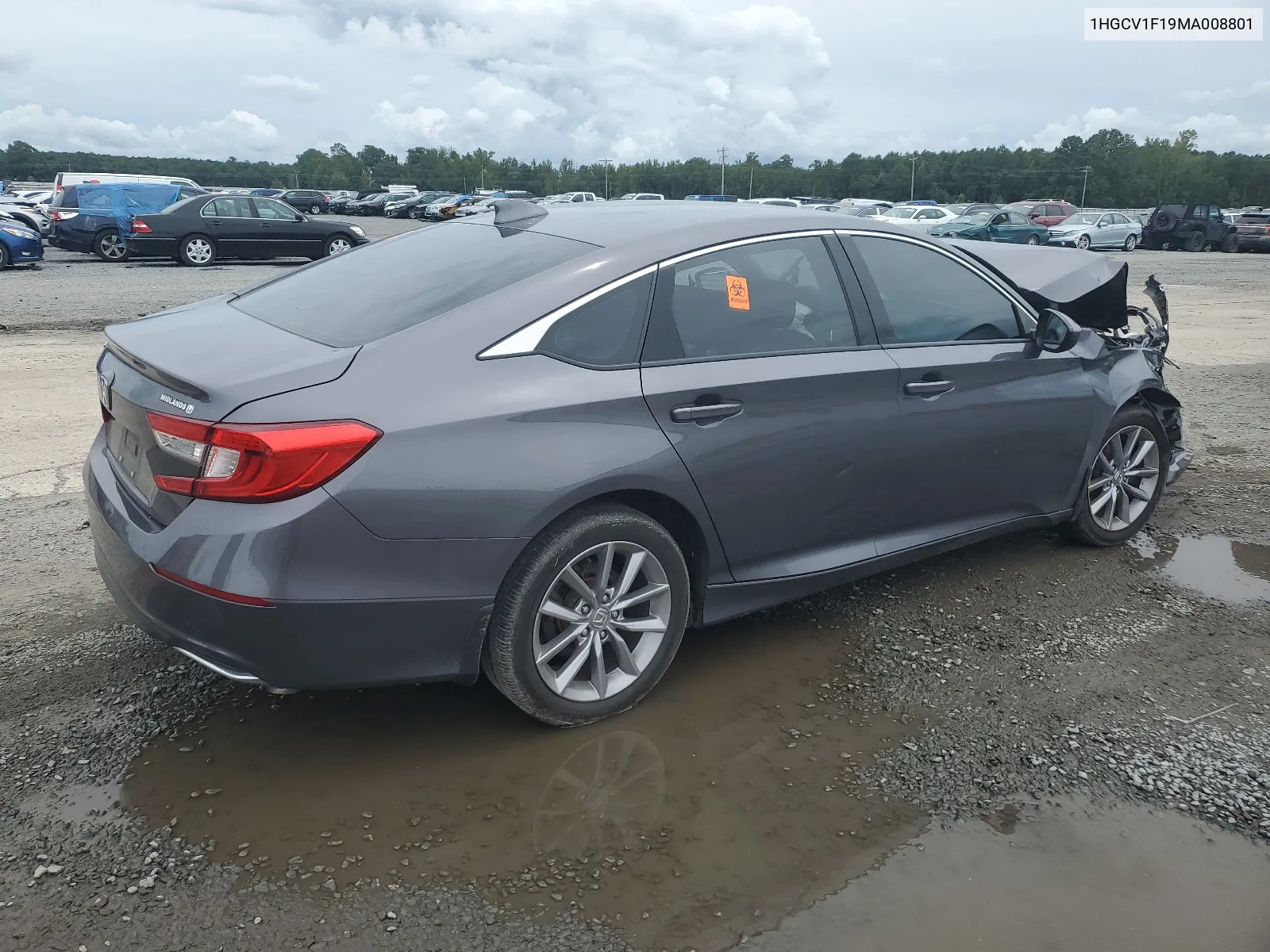 2021 Honda Accord Lx VIN: 1HGCV1F19MA008801 Lot: 66081354