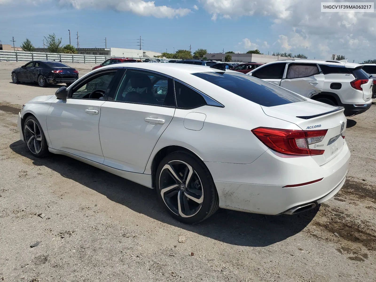 2021 Honda Accord Sport VIN: 1HGCV1F39MA063217 Lot: 66353624